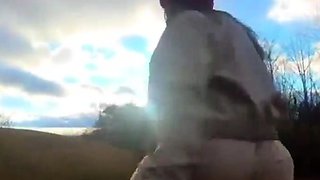 Amateur chick with a fat ass is punished with rough anal