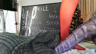 Horny amateur teen toys pussy video