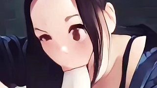 Anime deep blowjob cumshot big dick