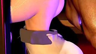 3D Huge Boobs Mature MILF Cheating with BBC