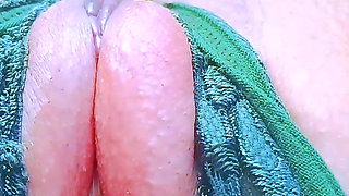 Strawberry Pink Pussy: Fingering her perfect Clit