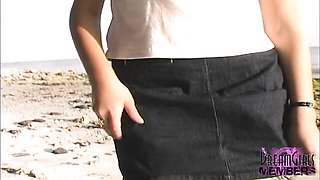 Steamy cutie's public movie