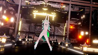 Honkai Star Rail Mmd Hit and Run Huohuo Nude Dance Hentai Mmd 3D Emerald Tail Color Edit Smixix