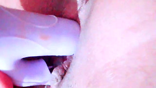 Masturbation with vibrator