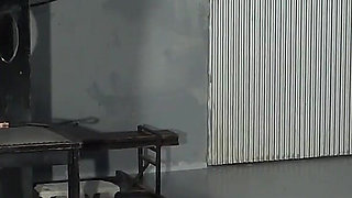 Two Masochists Push Each Other's Asses with Anal Dildos Inserted, Masturbation Show, Licking and Cleaning Own Semen