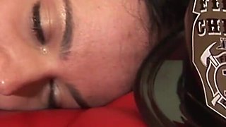 Sexy babe with huge tits Natasha Nyce seducing guy with huge cock and fucks