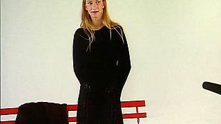 Classy Babe From Germany Got Her Perfect Outfit off but Lingerie Stays