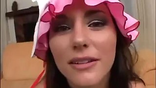 Petite brunette teen tried on hard ft. Katin: Blowjob, Anal  Cumshot Porn