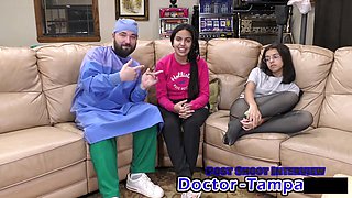 Dr. Tampa conducts a pre-employment physical on Alix Avery while exploring her medical fetishes