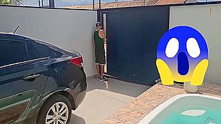 Wife Caught At Home Being Fucked By The House Pool Guy!