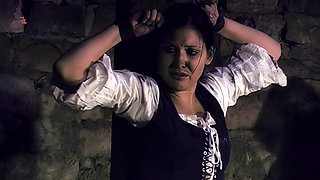 Agatha's Pubic Hair Is Shaved Before She Is Whipped with a Whip and Cane