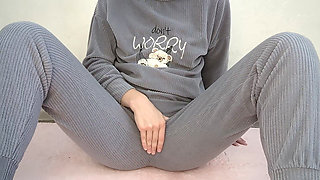 Pajama Tease: Finger Play Until I Cum Hard