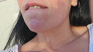 Smoking After Blowjob with Cum in My Mouths