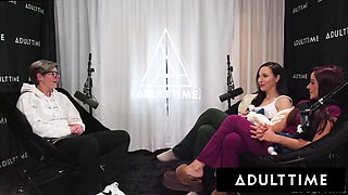 ADULT TIME - Lesbian Babes Melissa Stratton  Vanna Bardot Slutty Pussy Licking  Scissoring! PODCAST