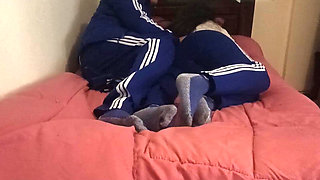 I Don't Want to Go to College Today!! I Want You to Put Them in the Back!! Hot Mexican Schoolgirl Tasting Cum!