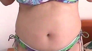 Latina Mature Shows off on the Beach and Has Sex with the Hotel Guard, Big Cumshot on Her Hairy Puss