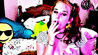 Comic Smoking Boobs