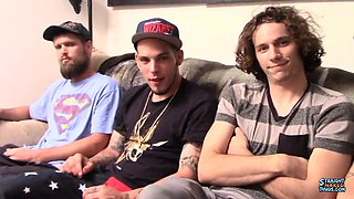 Four Straight Guys Stroke Cock - Devin Reynolds, Dean Inja, Nolan  Drac