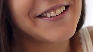 Experienced brunette Henessy teaches Lovenia Lux secrets of sapphic love