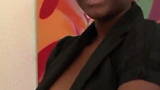 Annita sucking dick to keep her job