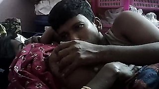 Hot Indian desi village house wife kissing