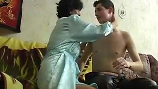 Mother and not step son make love WF
