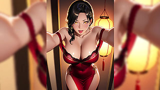 Red Dress Seductive Waifu