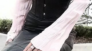 Blonde emo amateur solo masturbation