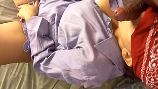 Cock-swallowing Wife Asks Her Husbands Friend To Put It In Her Mouth And Fill Her Tits With Milk
