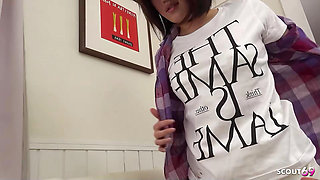 Petite Japanese Step-Sister Seduce Boy to learn to suck and give him First Blowjob in Uncensored JAV Porn