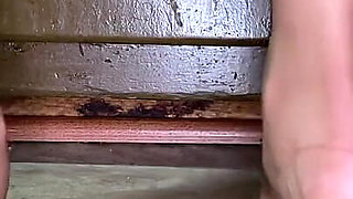 Ebony Girl Shows off Her Feet While Doing the Dishes