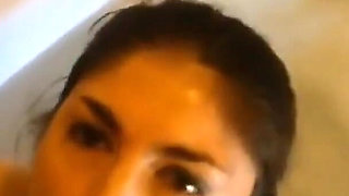 Surprise Cum and Piss in the Bath