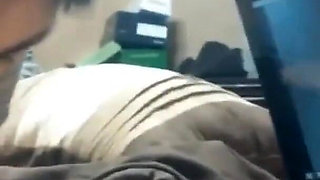 Amateur Wife Sucks and Jerks Cock While Watching Her Homemade Porn