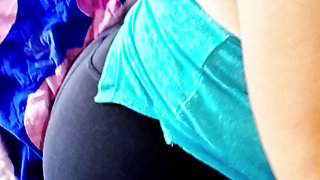 Full oral sex of the milf granny after the gym