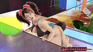 Itsuki Rule 34 3D Hentai Animation - Intense Kissing, Wet Pussy Licking, and Fingering That Ends in a Sensational Squirt