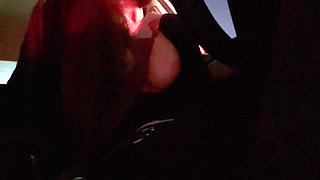 Italian Big Tits MILF Artemisia Love Sexy Car Ride with Big Tits Out Boobs Fetish Hard Nipples