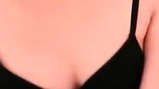 Extreme close up of Japanese teen masturbating