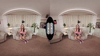 Em Yang Babysitter In Tan Glossy Legwear With Surprise Unexpected Treat For You - 8k Vr