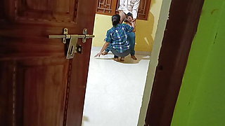 Desi Indian school students getting cock with tution teacher