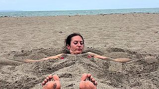 Buried in the Sand & Beach Yoga - Double the Show