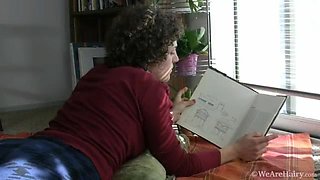 Meg moans with fingers deep in her bush - WeAreHairy