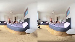 PAWG Passionate Sex Threesome w Oral & Anal Creampie - PornoDanVR