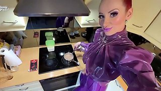 Anal fucking a redheaded amateur slutty MILF in the barn