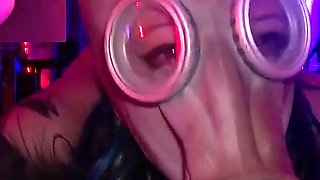 Gas Mask Breath Control - Fuck Machine Orgasm