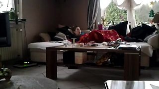 Caught my wife Masturbating under blanked with her nev Dildo. Caught her on my spycam. She has no idea.