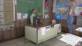 Alana Summers, Valerie White And Lola Hunter - Small Dick Principal Fucks Student 18+