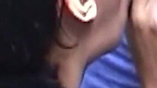 Young Slut Blowing Outside and Swallowing Cum