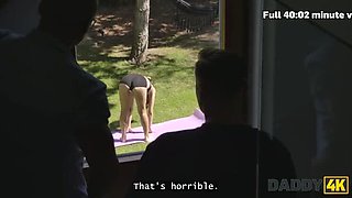 Hot Brunette Vixi Rafi Gets Rough Fuck From Boyfriend's Daddy - HD 1080p