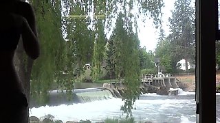 Cute amateur brunette naughty in solo jerking show on camera