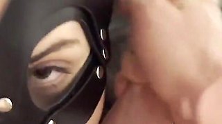Submissive Tied Slut Takes a Hot Load in Her Mouth